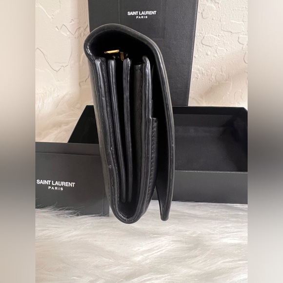 YSL Full Inclusion Saint Laurent Flap Wallet - Picture 7 of 11